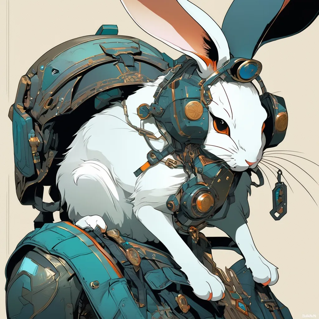 Prompt: a study of cell shaded protrait full body of female anthropomorphic furry rabbit with small earsin artstyle, llustration, post frostpunk, grunge, concept art by josan gonzales and wlop, by james jean, Victo ngai, David Rubín, Mike Mignola, Laurie Greasley, highly detailed, sharp focus, alien, Trending on Artstation, HQ, deviantart, art by artgem