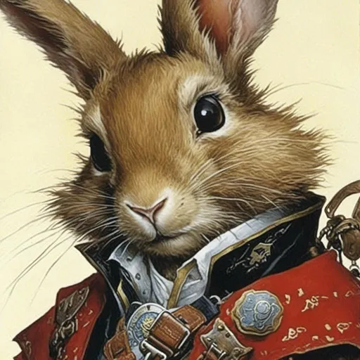 Prompt: <mymodel>An anthropomorphic furry rabbit in  artstyle by Donato Giancola and Terese Nielsen