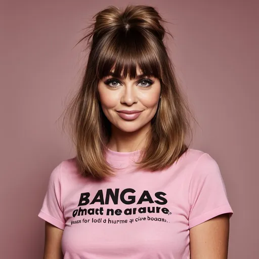 Prompt: Headline: "Bangs That Bang for a Cause!"
Slogan: "Look Bold. Give Back. Boost Confidence.""Mamahairs: Where Fashion Meets Compassion."


