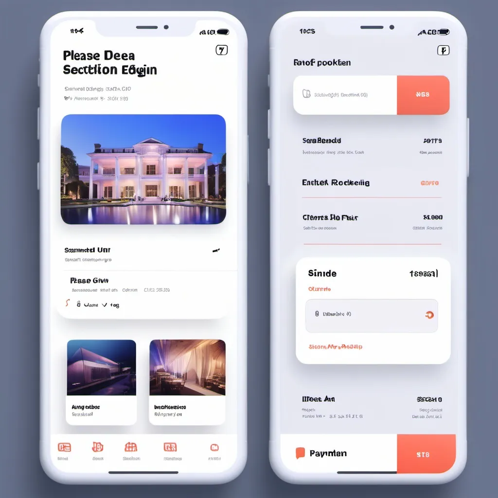 Prompt: Please give me some idea about Event booking and Payment Section for a app for sketch in ui design sketchup