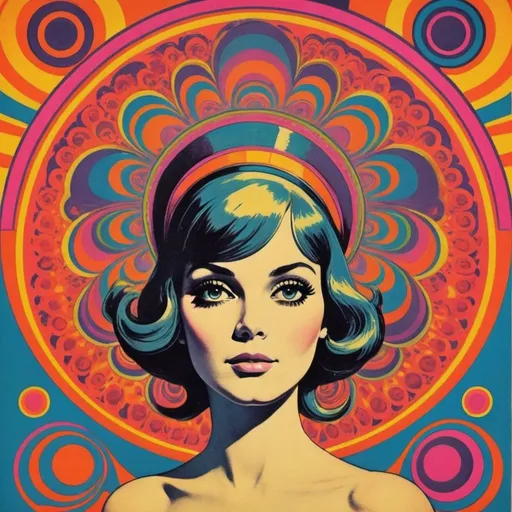 Prompt: 1960s psychedelic poster illustration 