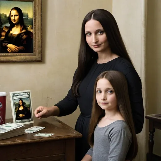 Prompt: Mona Lisa sells her hair for money to help Marmee, who is going to tend to their father, who has fallen sick in Washington. DC.