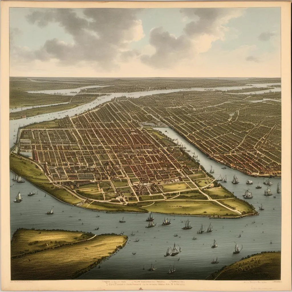 Prompt: <mymodel> color photo of  New York, city in the 1824