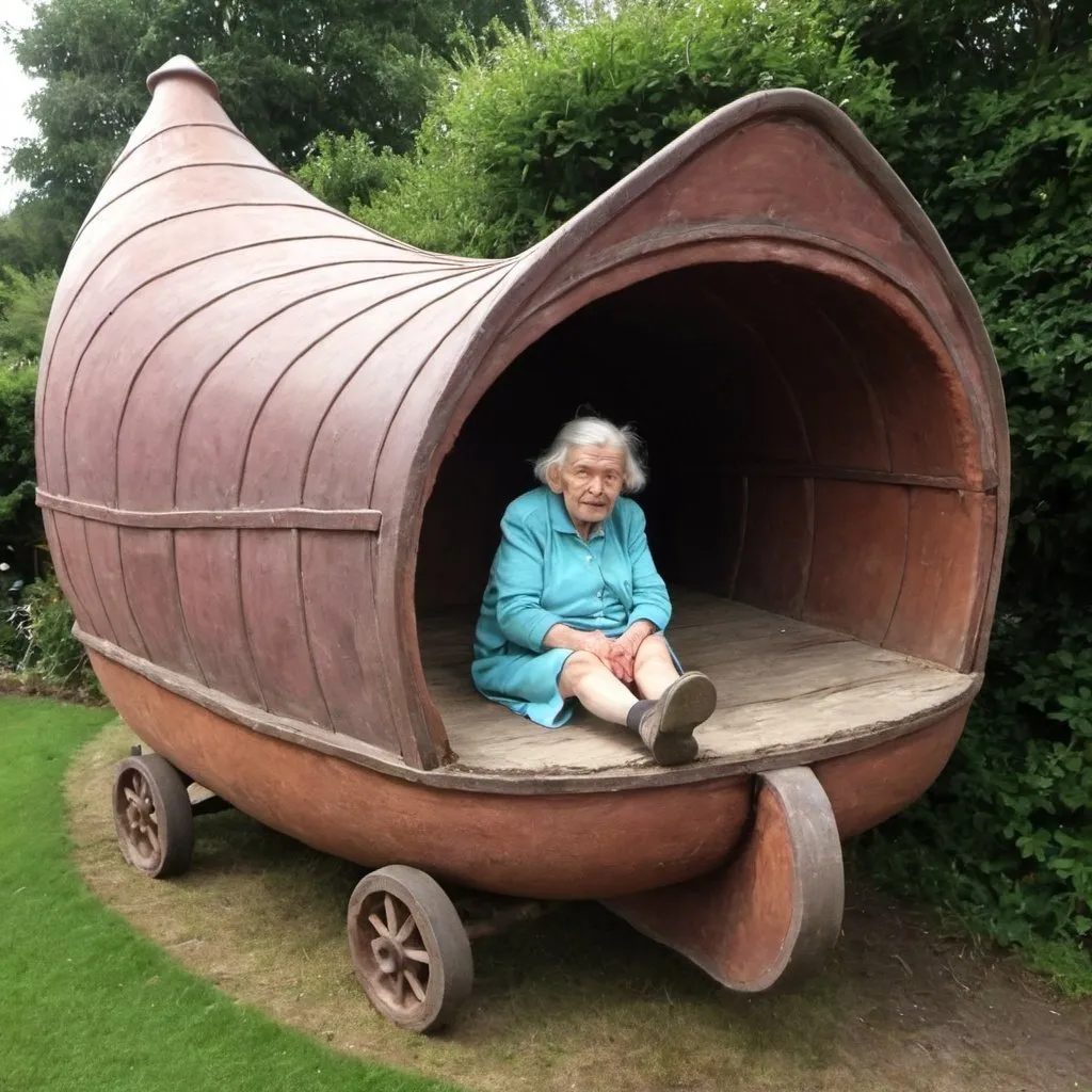 Prompt: There was an old woman who lived in a shoe.