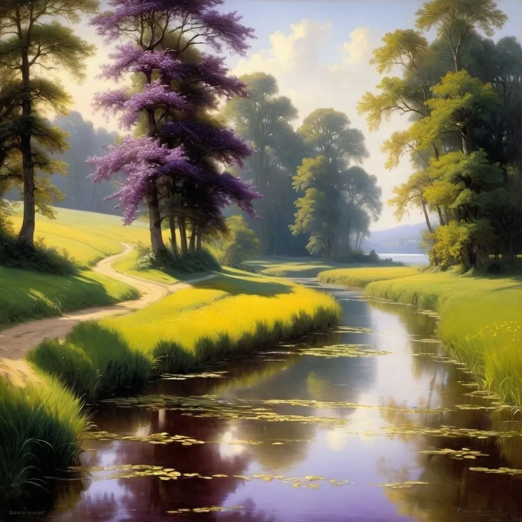 Prompt: Create a UHD, 64K, professional oil painting in the style of Carl Heinrich Bloch, blending the American Barbizon School and Flemish Baroque influences.   Depict the theme of the poem 

The Lake Isle of Innisfree
BY WILLIAM BUTLER YEATS

I will arise and go now, and go to Innisfree,
And a small cabin build there, of clay and wattles made;
Nine bean-rows will I have there, a hive for the honey-bee,
And live alone in the bee-loud glade.

And I shall have some peace there, for peace comes dropping slow,
Dropping from the veils of the morning to where the cricket sings;
There midnight’s all a glimmer, and noon a purple glow,
And evening full of the linnet’s wings.

I will arise and go now, for always night and day
I hear lake water lapping with low sounds by the shore;
While I stand on the roadway, or on the pavements grey,
I hear it in the deep heart’s core.

