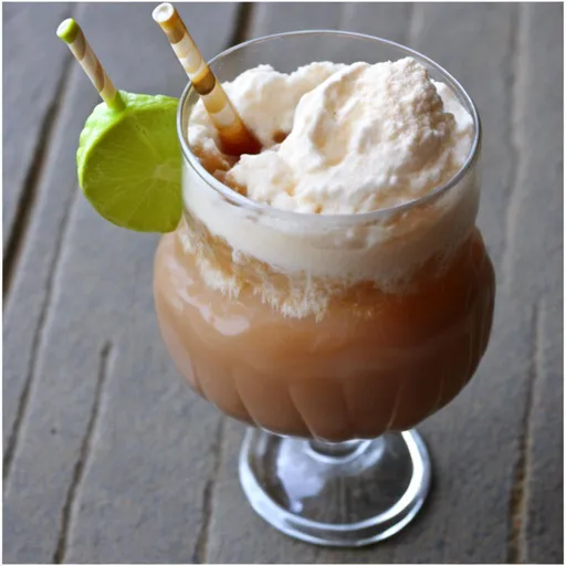 Prompt: <mymodel>a photo of a  root beer float