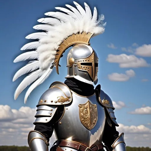 Prompt: "The noble knight, his helmet crested with a plume of white feathers, rode forth to battle with a spirit that nothing could daunt."

Lord Dunsany, The King of Elfland's Daughter (1924)