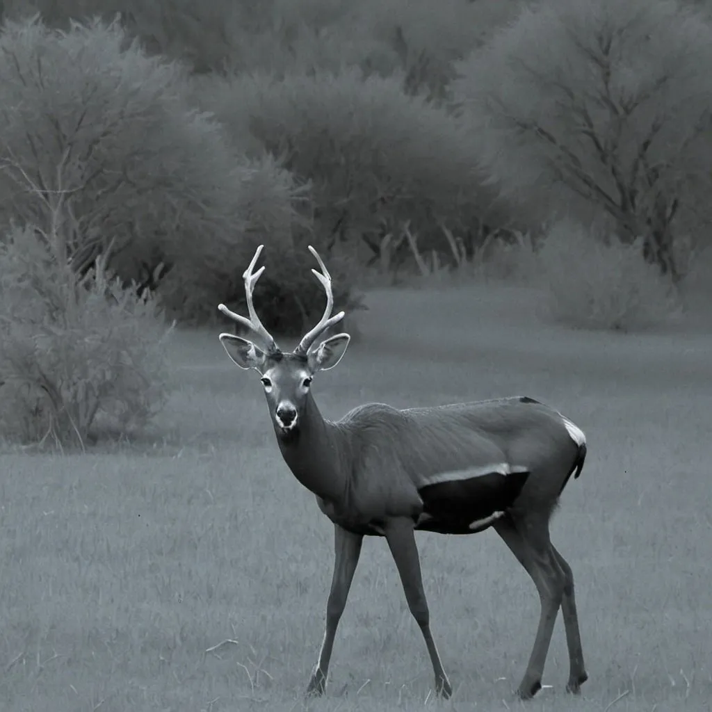 Prompt: Thermal camera,  
wildlife