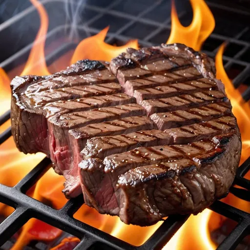 Prompt: Sizzling steak on grill,
Juices dance with flames until,
Taste buds get their thrill.