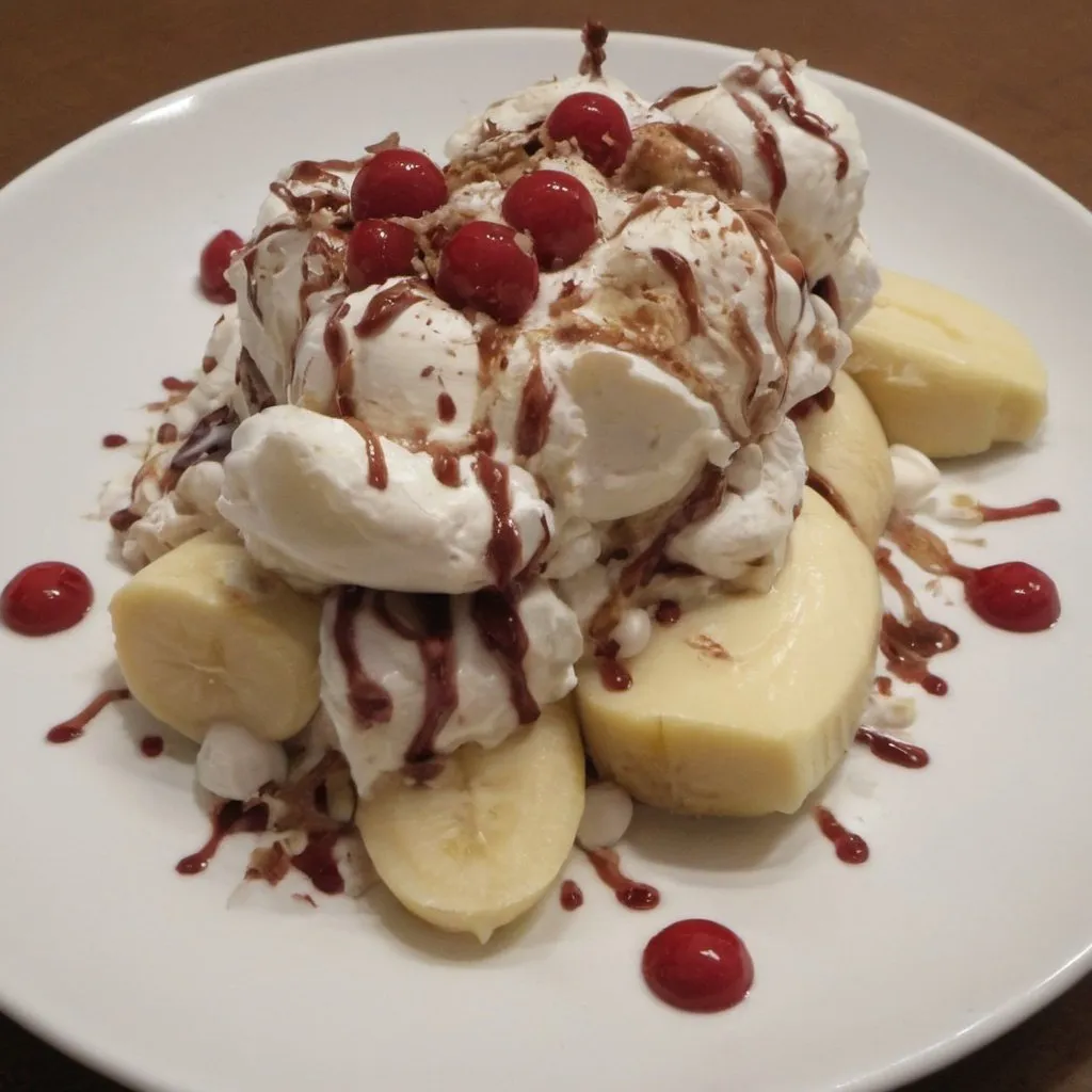 Prompt: "banana split"
