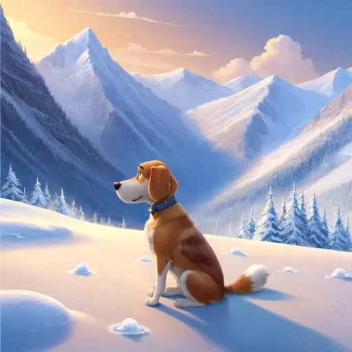 Prompt: Title: "Chill Canine Reverie"

Description:

Picture a serene setting where a dog rests, nestled in a cozy spot, with a cool breeze gently rustling its fur. As the dog dozes off, a thought bubble forms above, revealing a refreshing scene—a bone-shaped ice treat, adorned with frosty patterns, floating amidst a landscape of snow-capped mountains.

Medium:

This prompt invites you to capture the tranquility of the moment in a cool-toned painting. Whether you choose watercolors, acrylics, oils, or digital art, infuse your work with a sense of calmness and freshness. Experiment with shades of blue, white, and silver to convey the chilly atmosphere and the dreamy allure of the icy treat. Let your brushstrokes evoke the soothing sensation of a cool breeze and the delightful anticipation of the dog's frozen fantasy.

<from chatgpt>