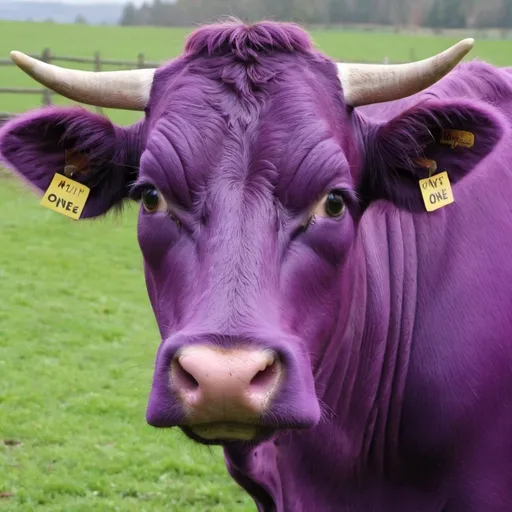 Prompt: I never saw a Purple Cow,
I never hope to see one;
But I can tell you, anyhow,
I'd rather see than be one.