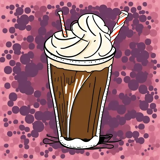 Prompt: <mymodel>a drawing of a  root beer float