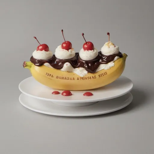 Prompt: "banana split"
