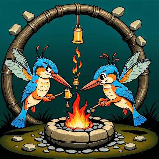 Prompt: As kingfishers catch fire, dragonflies draw flame;
As tumbled over rim in roundy wells
Stones ring; like each tucked string tells, each hung bell's
Bow swung finds tongue to fling out broad its name;
Each mortal thing does one thing and the same:
Deals out that being indoors each one dwells;
Selves — goes itself; myself it speaks and spells,
Crying Whát I dó is me: for that I came.

I say móre: the just man justices;
Keeps grace: thát keeps all his goings graces;
Acts in God's eye what in God's eye he is —
Chríst — for Christ plays in ten thousand places,
Lovely in limbs, and lovely in eyes not his
To the Father through the features of men's faces.

As Kingfishers Catch Fire
BY GERARD MANLEY HOPKINS 