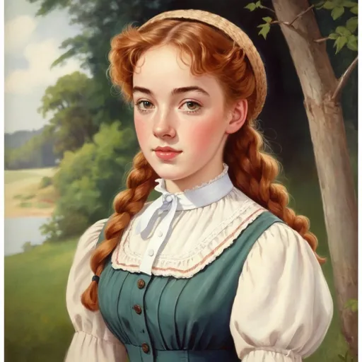 Prompt: Anne Shirley at age of 21, by L. M. Montgomery