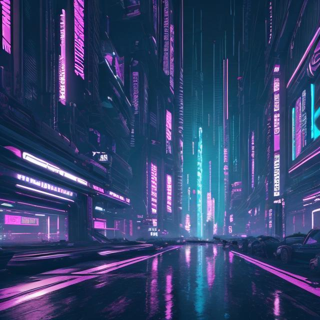 Prompt: cyberpunk city aesthetic with dark color themes
 
