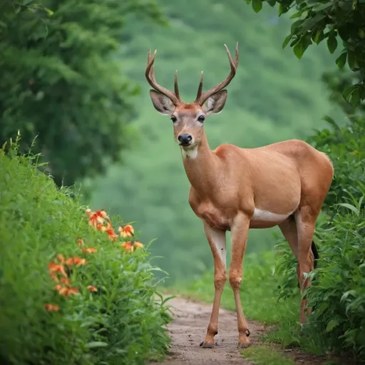 Prompt: Nature scenes, beautiful nature,animal&plants