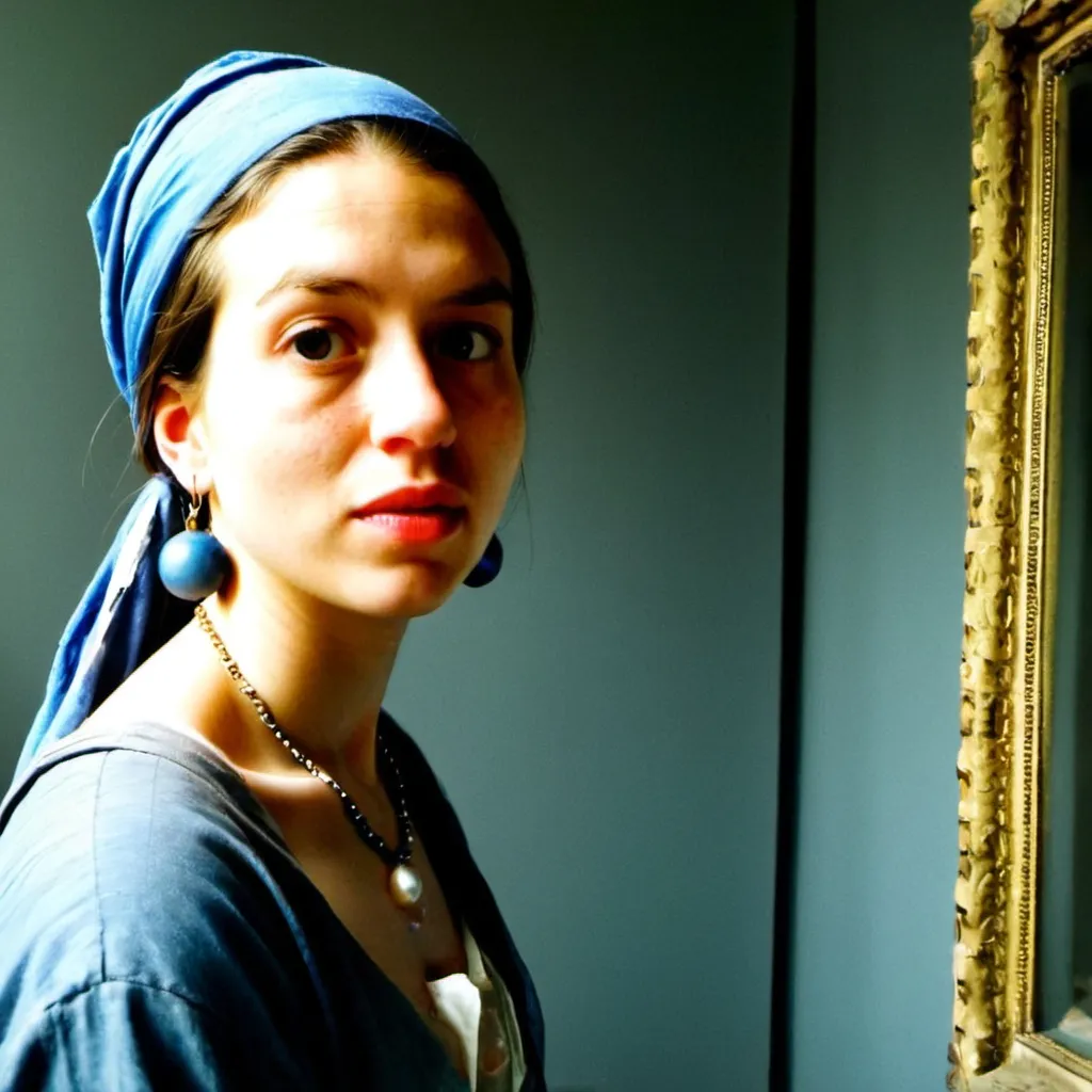 Prompt: Girl with the pearl earring