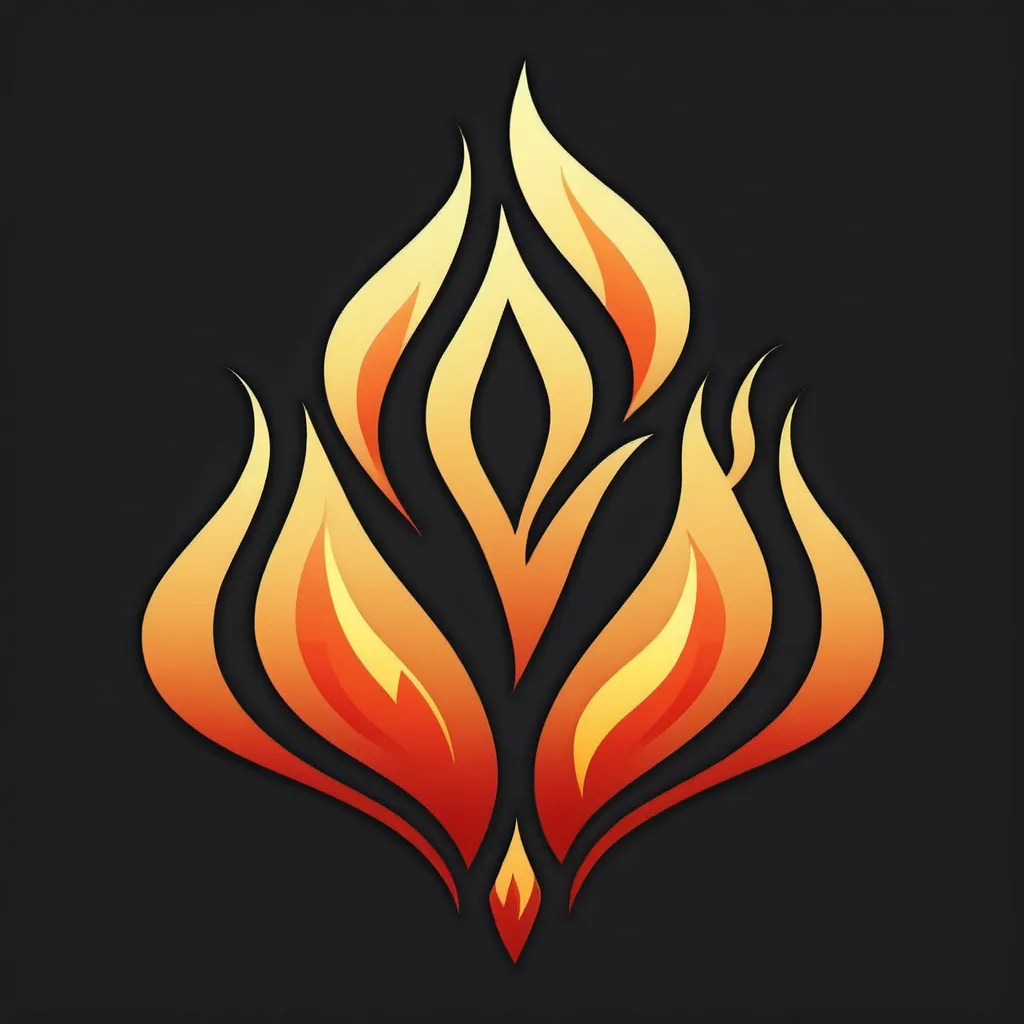 Prompt: V fire symbol