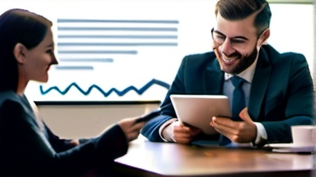 Prompt: The image should depict a group of people in a modern, stylish setting, such as a café or a rooftop terrace, engaging in a discussion over charts and laptops. In the foreground, a person is smiling while pointing to a tablet screen displaying a financial graph or investment portfolio. In the background, others are actively discussing or taking notes. The atmosphere should be friendly, motivating, and full of energy, with warm lighting and tones that emphasize a sense of collaboration and knowledge-sharing.

A headline on the image could read: "Grow Together – Join Our Investment Community."