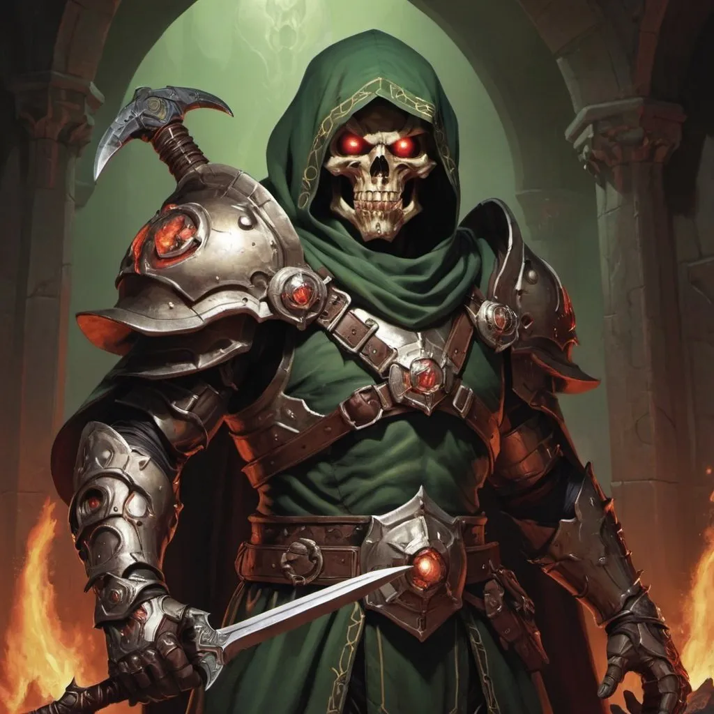 Prompt: A picture of doom slayerif he was in dnd