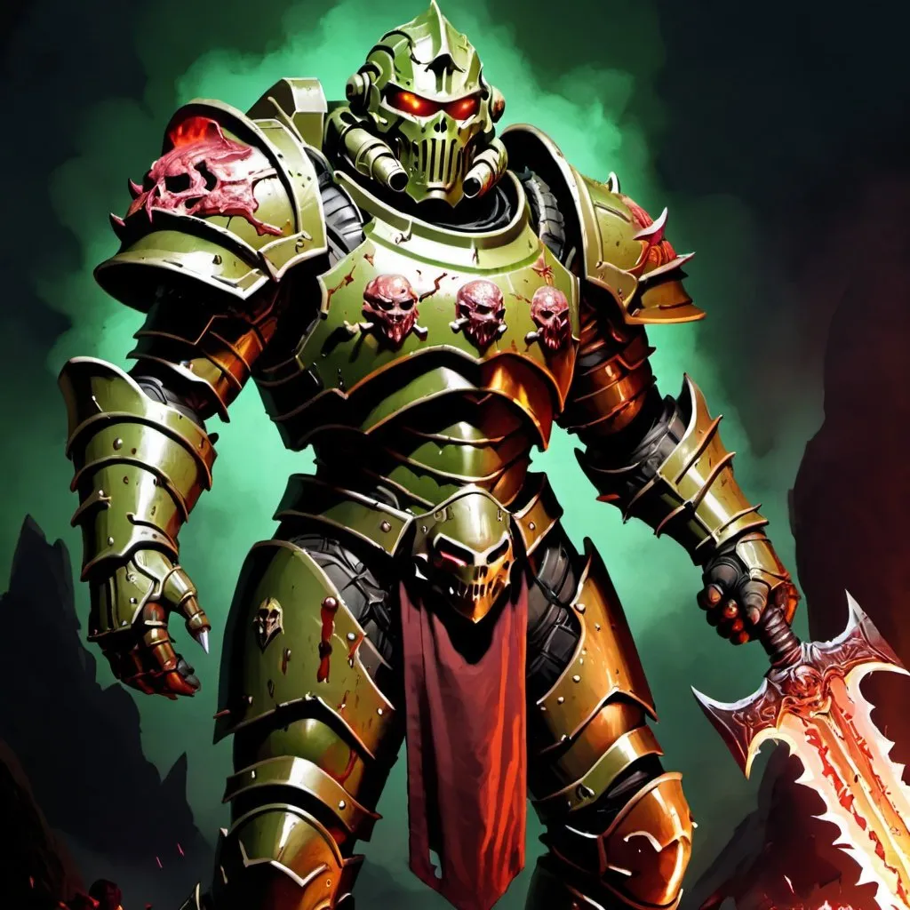 Prompt: Doomslayer but in dnd