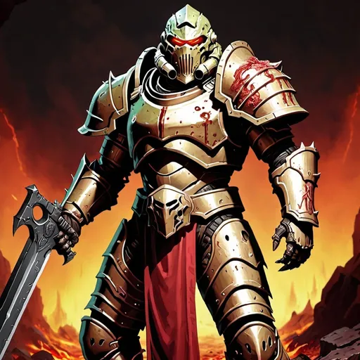 Prompt: Doomslayer but in dnd