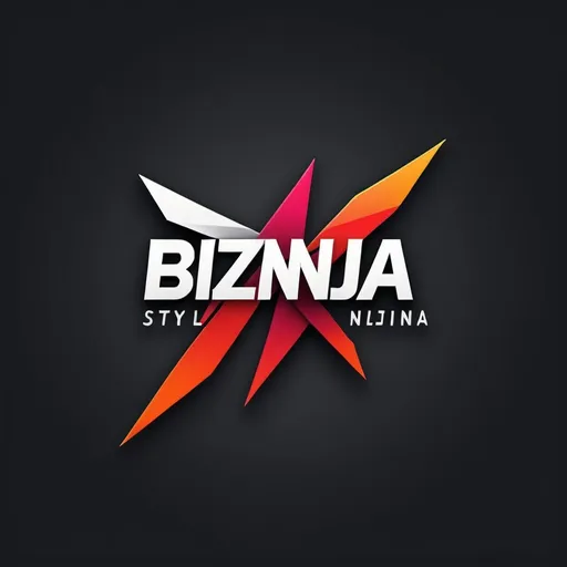 Prompt: (bold stylized text "BizNinja"), dynamic logo design, modern aesthetics, sleek and professional, vibrant colors, striking visuals, incorporating elements of stealth and agility, high-tech motifs, energy-filled atmosphere, innovation-themed symbols, minimalistic layout, captivating and memorable, ultra-detailed, suitable for branding, perfect for marketing campaigns, unique identity representation.