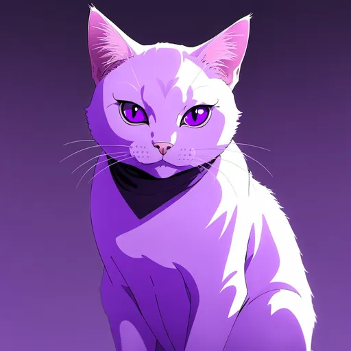 Prompt: anime,cat,gojo using hollow purple

