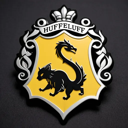 Prompt: Hufflepuff badge