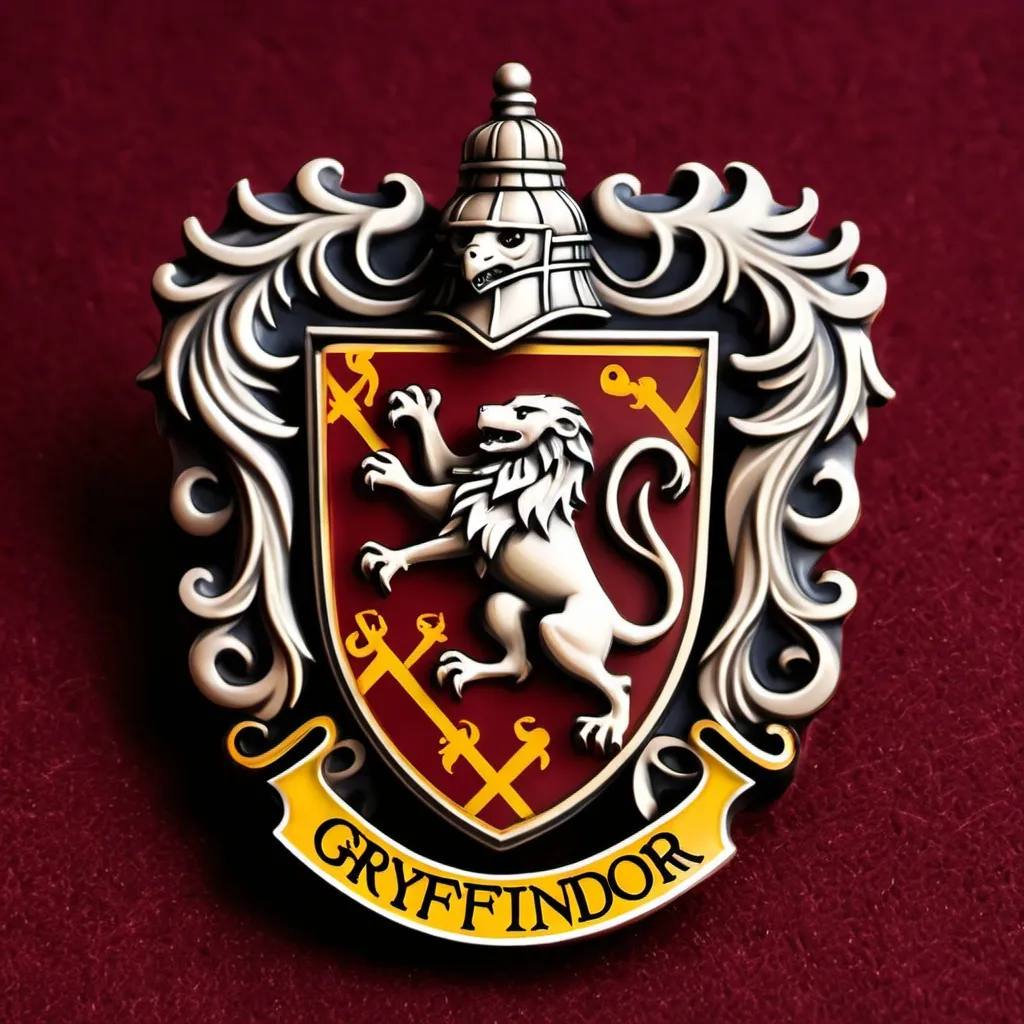 Prompt: Gryffindor badge