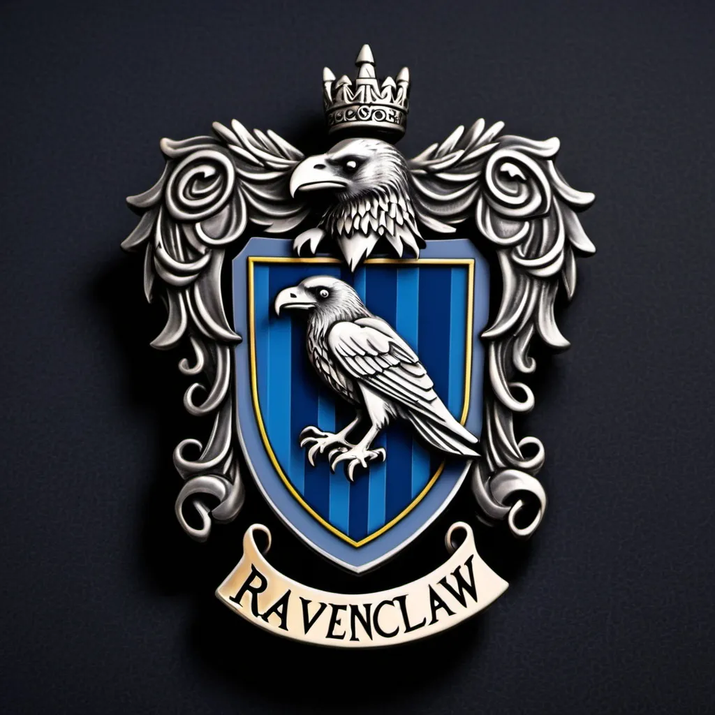 Prompt: Ravenclaw badge