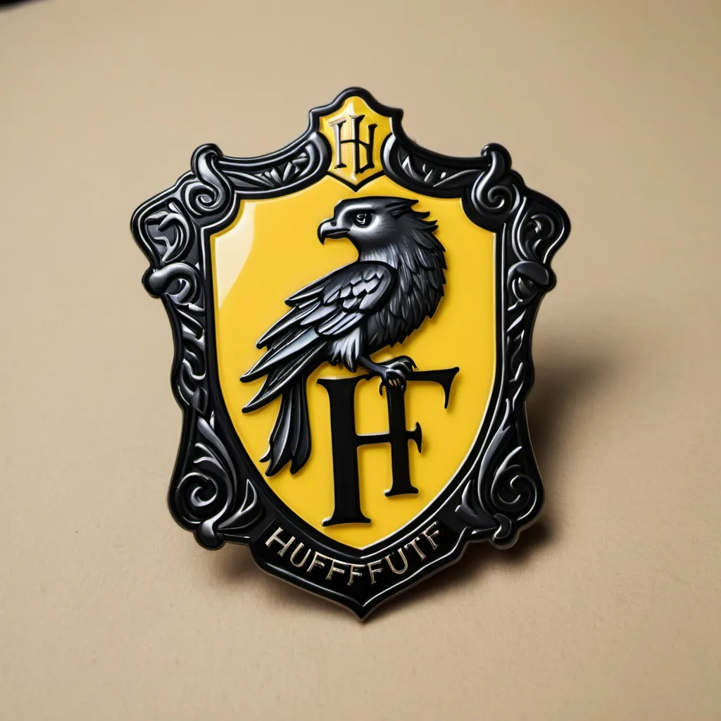 Prompt: Hufflepuff badge