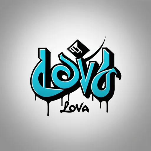 Prompt: local clothing brand logo with the name LOVA, snow , CREATIVITY , grafitti, arabic لوفا