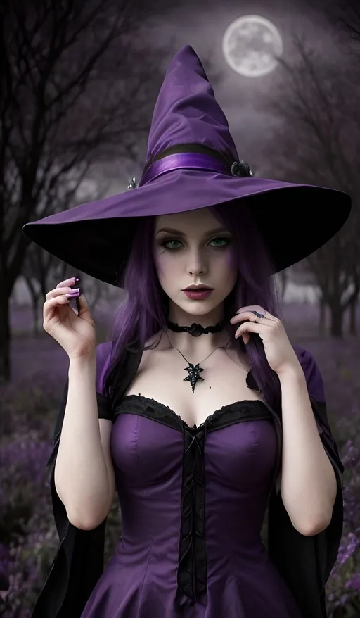 Prompt: Violet Witch