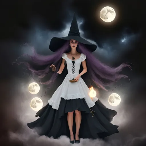 Prompt: Moon solareclipse witchcraft 