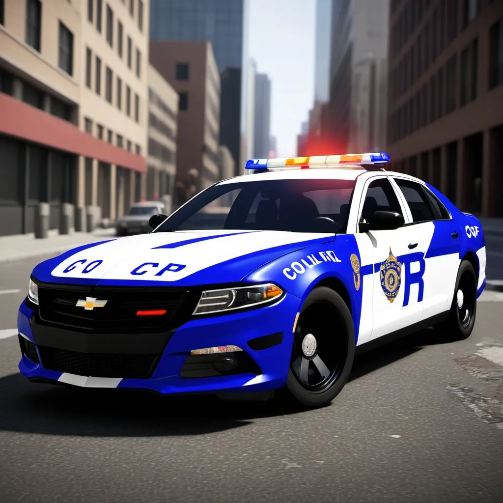 Prompt: Give me a cool cop car livery