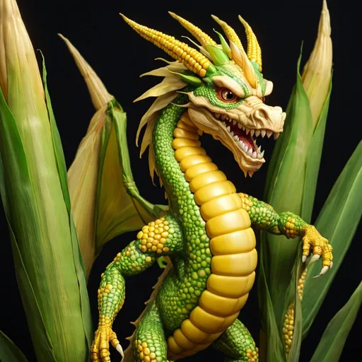 Prompt: corn dragon op