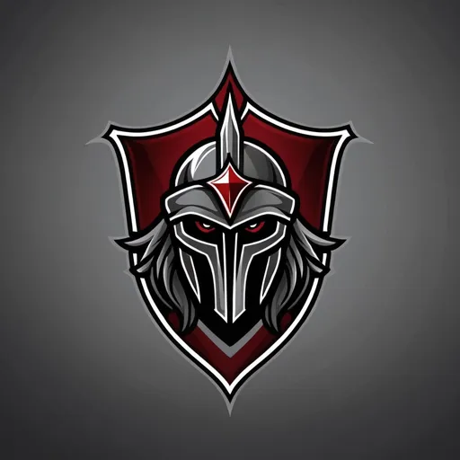 Prompt: (logo design) for football team "North Las Vegas Dark Paladins", must incorporate NLV into the logo, medieval-inspired, dark color palette with deep black and rich silver and red accents, sleek and professional style, suitable for a sports emblem, high-quality and eye-catching.