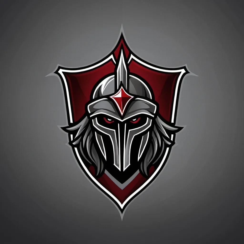 Prompt: (logo design) for football team "North Las Vegas Dark Paladins", must incorporate NLV into the logo, medieval-inspired, dark color palette with deep black and rich silver and red accents, sleek and professional style, suitable for a sports emblem, high-quality and eye-catching.