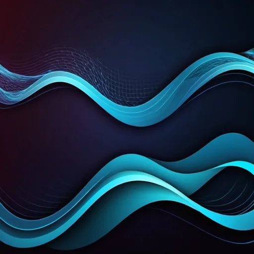 Prompt: Create an abstract technology waves background for presentation