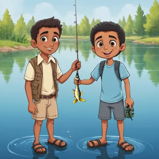 Prompt: Aziz and Ali went fishing. Ali released one of the smallest fish he had caught into the lake. Aziz caught twice as many fish as Ali. When the two of them counted their fish, there were a total of 20 fish. How many fish did Ali catch?