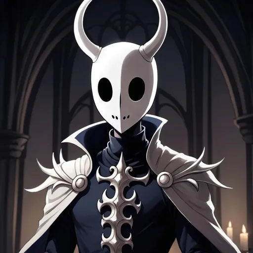 Prompt: The hollow knight as a human