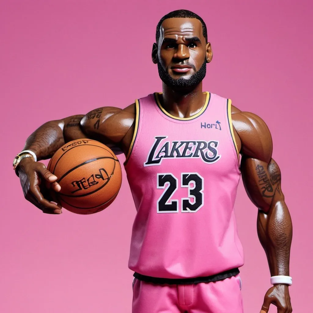 Prompt: Lebron james as barbie
