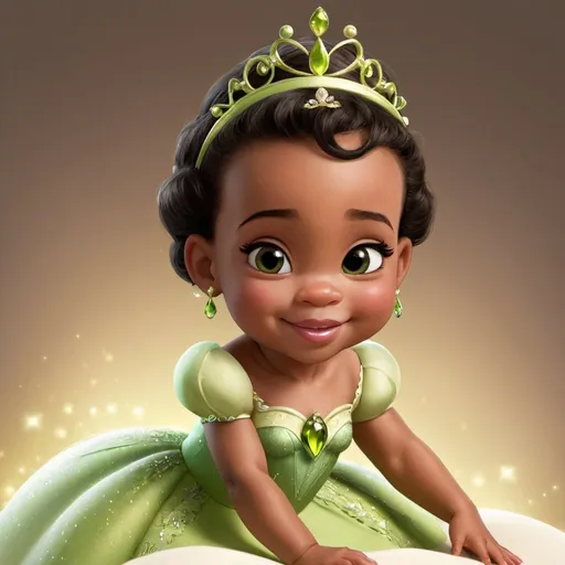 Prompt: baby princess tiana

