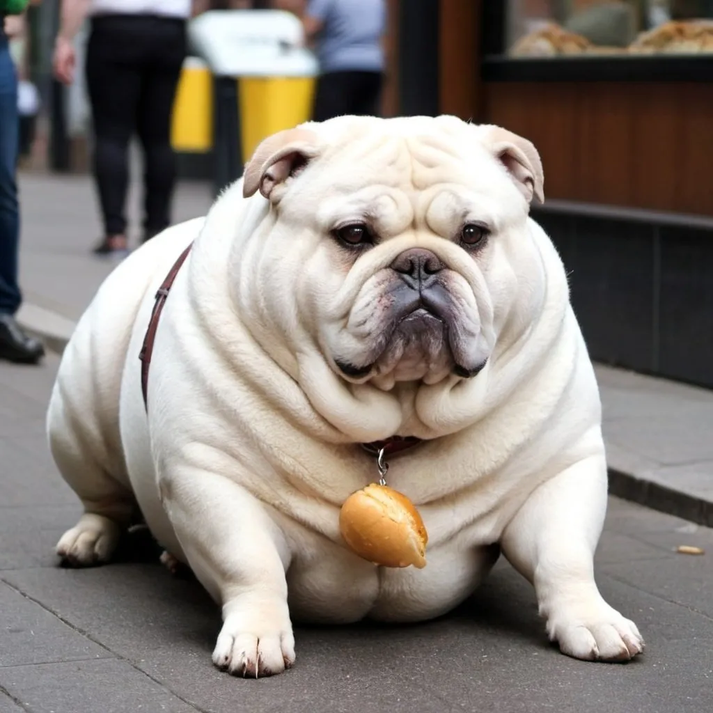 Prompt: Fat dog