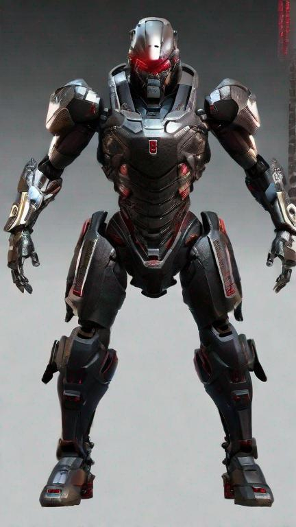 Prompt: Photorealistic, full-body rendering, Tyrant zombie biological weapon from Resident Evil movie, ultra-detailed, front camera angle, exhibiting an imposing, herculean physique with decomposing, mech with a menacing and formidable appearance, dark and shadowy color scheme, armored, piercing red-fire glowing eyes, intricate mechanical design, high-resolution image capturing the complex fusion of human and machine, sickly grey, emphasizing the nightmarish and formidable presence, skin, and a muscular right-arm adorned with a formidable eye and a colossal clawed hand, depicted in a spectrum of ashen grays  