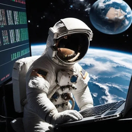 Prompt: make Me A Photo Of Outter Space But Make it Stock Market Related
