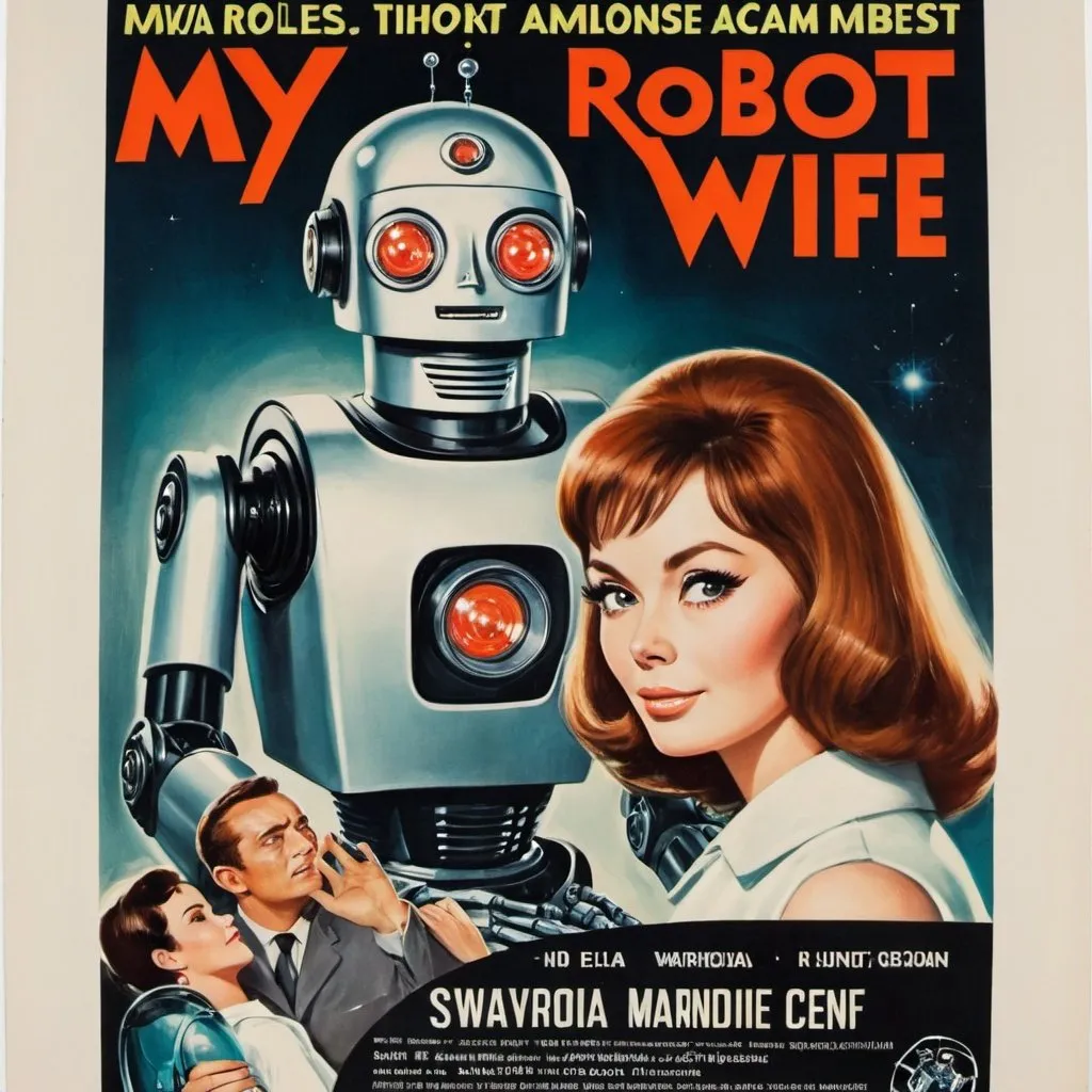 Movie poster of 1960s sci-fi movie titled ’My Robot...